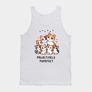 Pixel Cats Pet Pawsitively Purrfect Tank Top